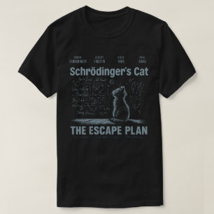 シュレディンガーの猫脱出計画 物理学 サイエンス Tシャツ