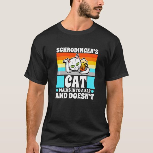 シュレディンガーの猫1 Tシャツ (正面)