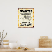 シュレディンガーの猫「指名手配」ポスター ポスター (キッチン)