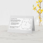 シュレディンガーの猫：母の日 カード (黄色い花)