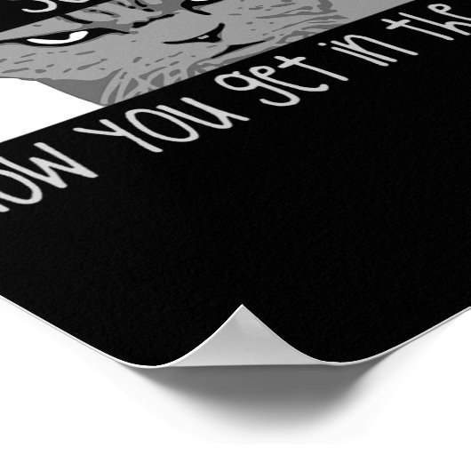 シュレディンガーの猫 – 物理学者 ポスター (角)