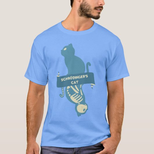 シュレディンガーの猫 物理 シュレディンガー Tシャツ (正面)