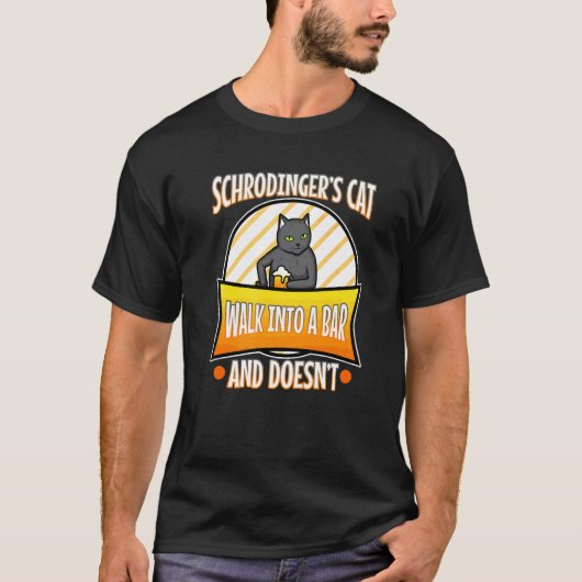 シュレディンガーの猫 4 Tシャツ (正面)