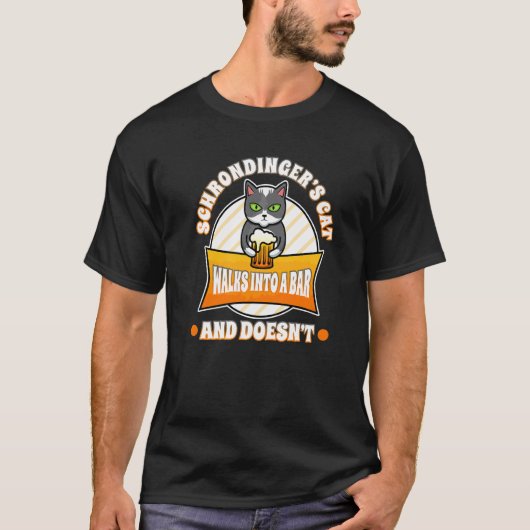 シュレディンガーの猫 Tシャツ (正面)