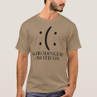 シュレディンガーの絵文字 物理学 サイエンスオタク スマイル Tシャツ