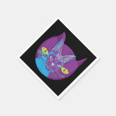 シュレディンガーの芸術的猫 スタンダードカクテルナプキン (角)