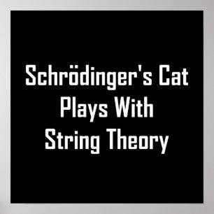 シュレディンガーの遊弦理論付き猫 ポスター