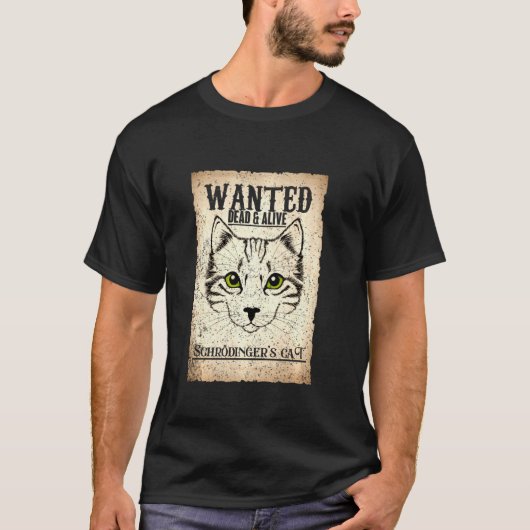 シュレディンガーの面白い量子力学物理学者のアイデア Tシャツ (正面)