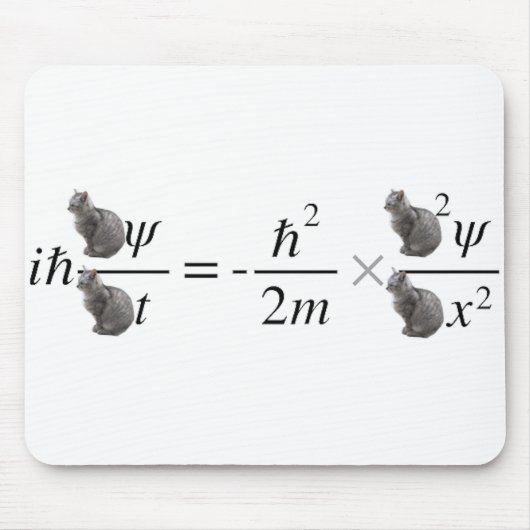 シュレディンガー猫 マウスパッド (正面)