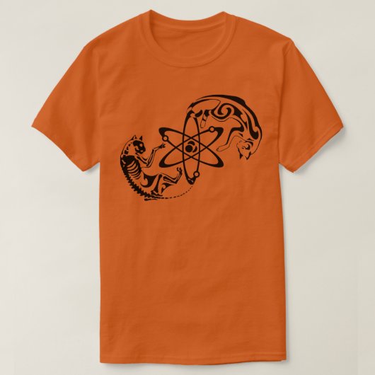 シュレディンガー猫 Tシャツ (デザイン正面)
