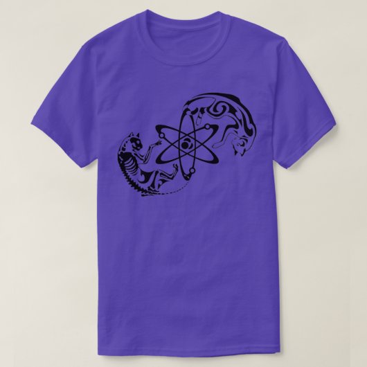 シュレディンガー猫 Tシャツ (デザイン正面)