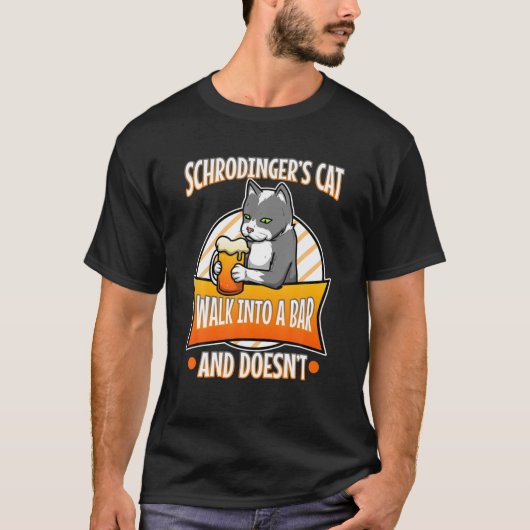 シュレディンガー猫 Tシャツ (正面)