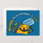 シュレディンガー研究所を占拠する ポストカード (正面/裏面)