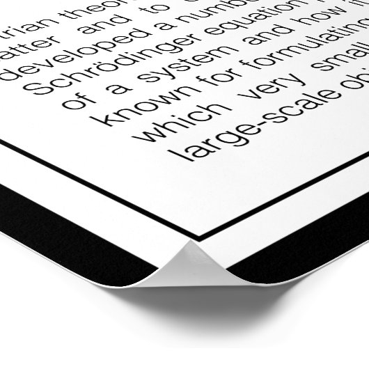 シュレディンガー ポスター (角)