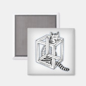 シュレディンガー マグネット (正面/裏面)