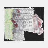 シュレンゲンベルグの城パルテトーレン フリースブランケット (正面(横))