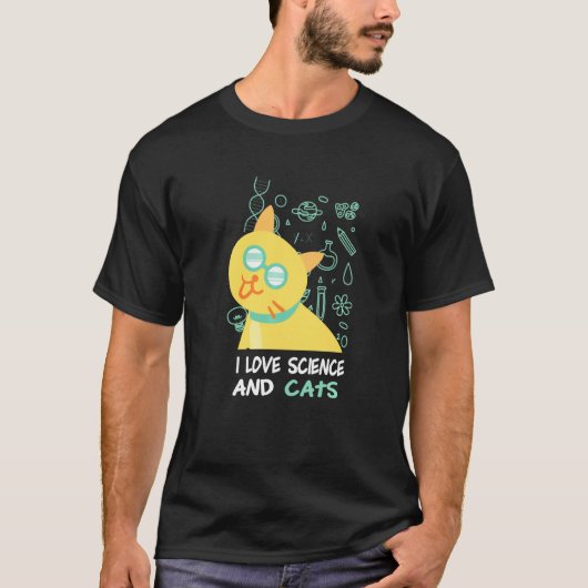 シュレーダーズキャットおたく物理科学者 Tシャツ (正面)
