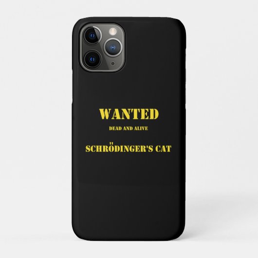 シュレーディンガーの猫が逃走中!面白量子力学ジョーク Case-Mate iPhoneケース (裏)
