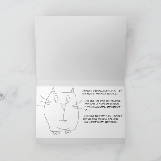 シュレーディンガーの猫:COVIDセーフ カード (内部)