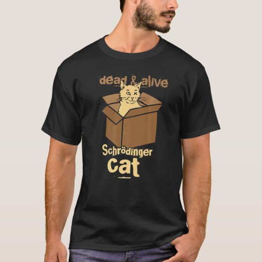 シュレーディンガーの猫 Schrödingers Katze Tシャツ (正面)