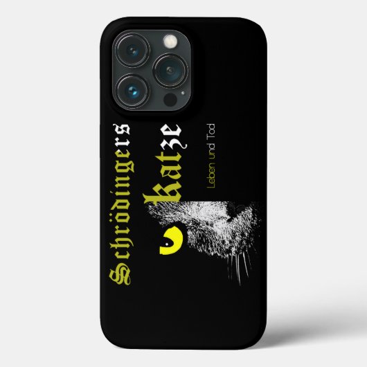 シュレ猫カラー黄(非黒) Case-Mate iPhoneケース (裏面)