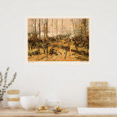 シュロの戦い（トゥール・デ・トゥルストラップ1888） ポスター (キッチン)