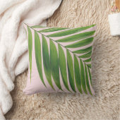 シュロの葉の赤面のピンクの装飾用クッション クッション (ブランケット)