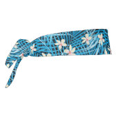 シュロの葉の青パターン タイヘッドバンド (回転270)