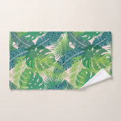 シュロの葉パターンタオルセット バスタオルセット (ハンドタオル)