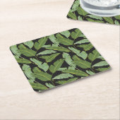 シュロの葉2 スクエアペーパーコースター (アングル)