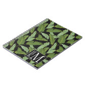 シュロの葉|のモノグラム ノートブック (左側)