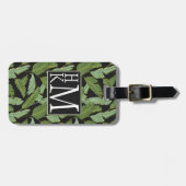 シュロの葉|のモノグラム ラゲッジタグ (正面横)