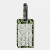 シュロの葉|のモノグラム ラゲッジタグ (裏面縦)