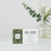 シュロの葉|のモノグラム 名刺 (スタンド正面)