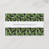 シュロの葉|のモノグラム 名刺 (裏面)