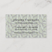 シュロの葉|のモノグラム 名刺 (裏面)