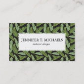 シュロの葉|のモノグラム 名刺 (正面)