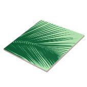 シュロの葉-エメラルドおよびライムグリーン タイル (側面)