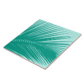 シュロの葉-ターコイズおよび水 タイル (側面)