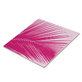 シュロの葉-マゼンタのピンク タイル (側面)