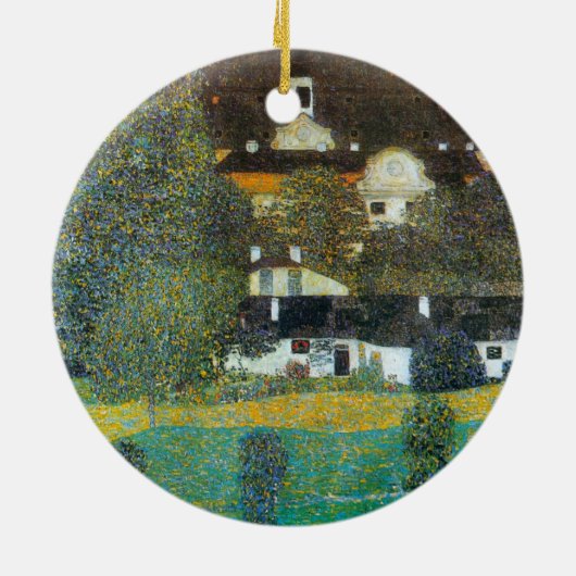 シュロスカマーオンザattersee IIバイグスタフクリムト セラミックオーナメント (裏面)