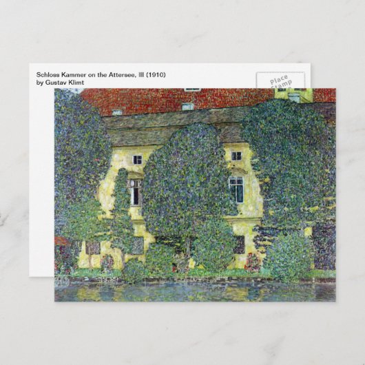 シュロス・カマーオンザ・アターシーIIIバイ・グスタフ・クリムト ポストカード (正面/裏面)