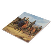 シュロス・ハイリゲンバーグの前のカバルケード タイル (側面)