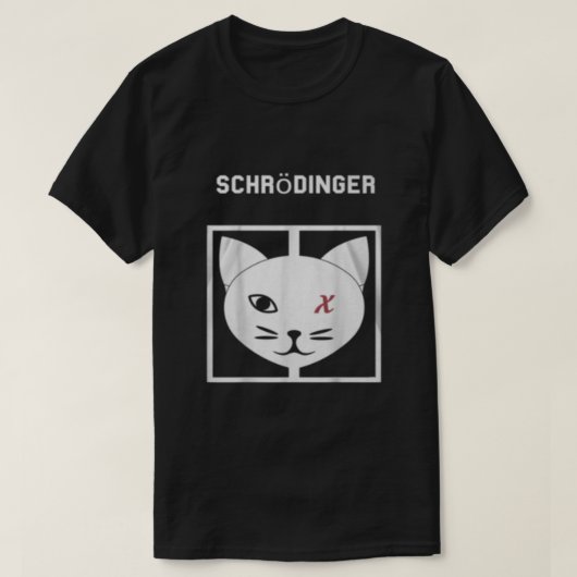 シュローダーの猫の哲学 Tシャツ (デザイン正面)