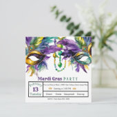 シュローヴトゥデイズアンドマルディグラスパーティー 招待状 (スタンド正面)