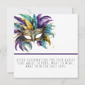 シュローヴトゥデイズアンドマルディグラスパーティー 招待状 (裏面)