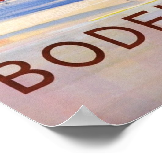 「シュワイズ。1948 - SBBボーデンゼールンドファーテンレイズ ポスター (角)