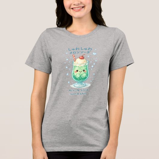 シュワシュワメロンソーダ トライブレンドTシャツ (正面)