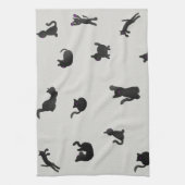 シュワルツェカツェンアクアレルミュスター キッチンタオル (縦)