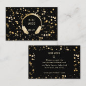 シュワルツ金ゴールド《写真》ぼけ味コプフヘラーDJヴィスティンカルテ 名刺 (正面/裏面)